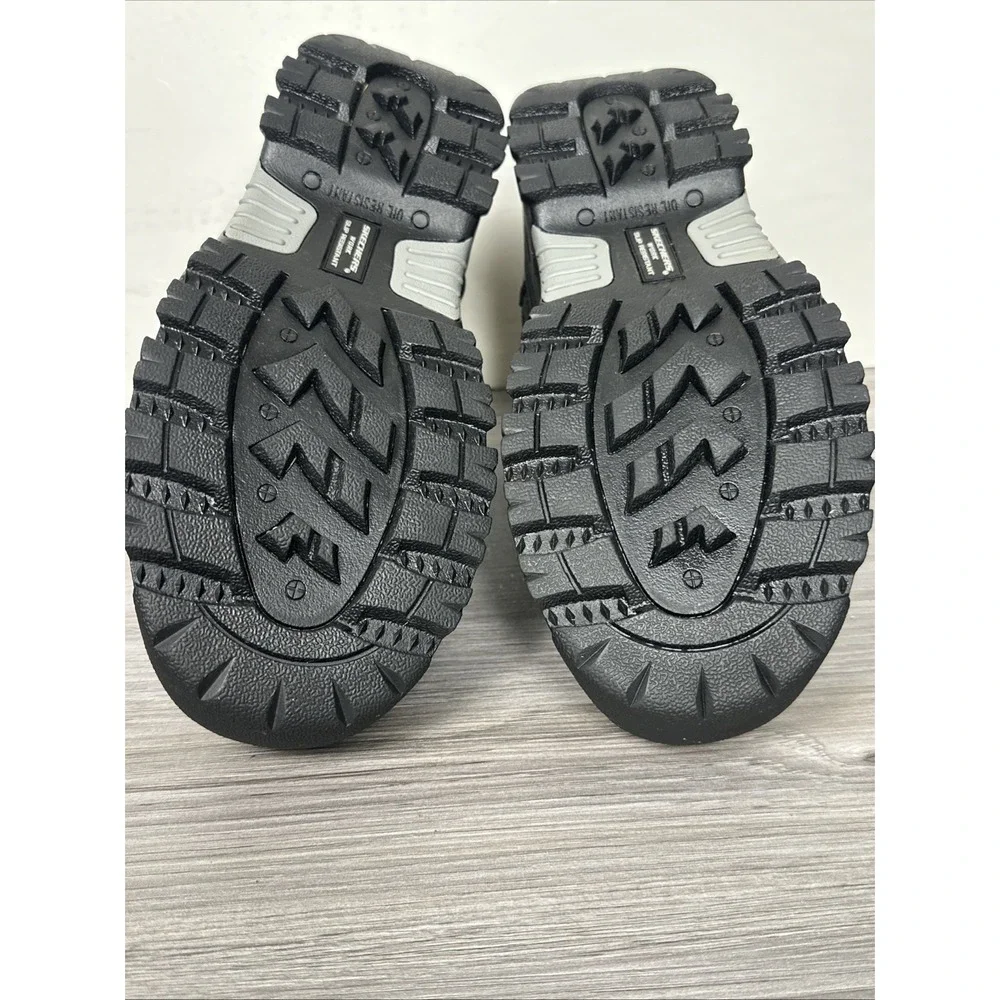 Skechers Burgin-Tarlac‎ Steel Toe Boot Black Mens Size 10.5W